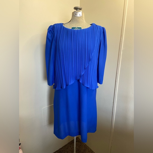 Sandi Dee Vintage Royal Blue Formal Dress Women’s 11/12 - Picture 1 of 5